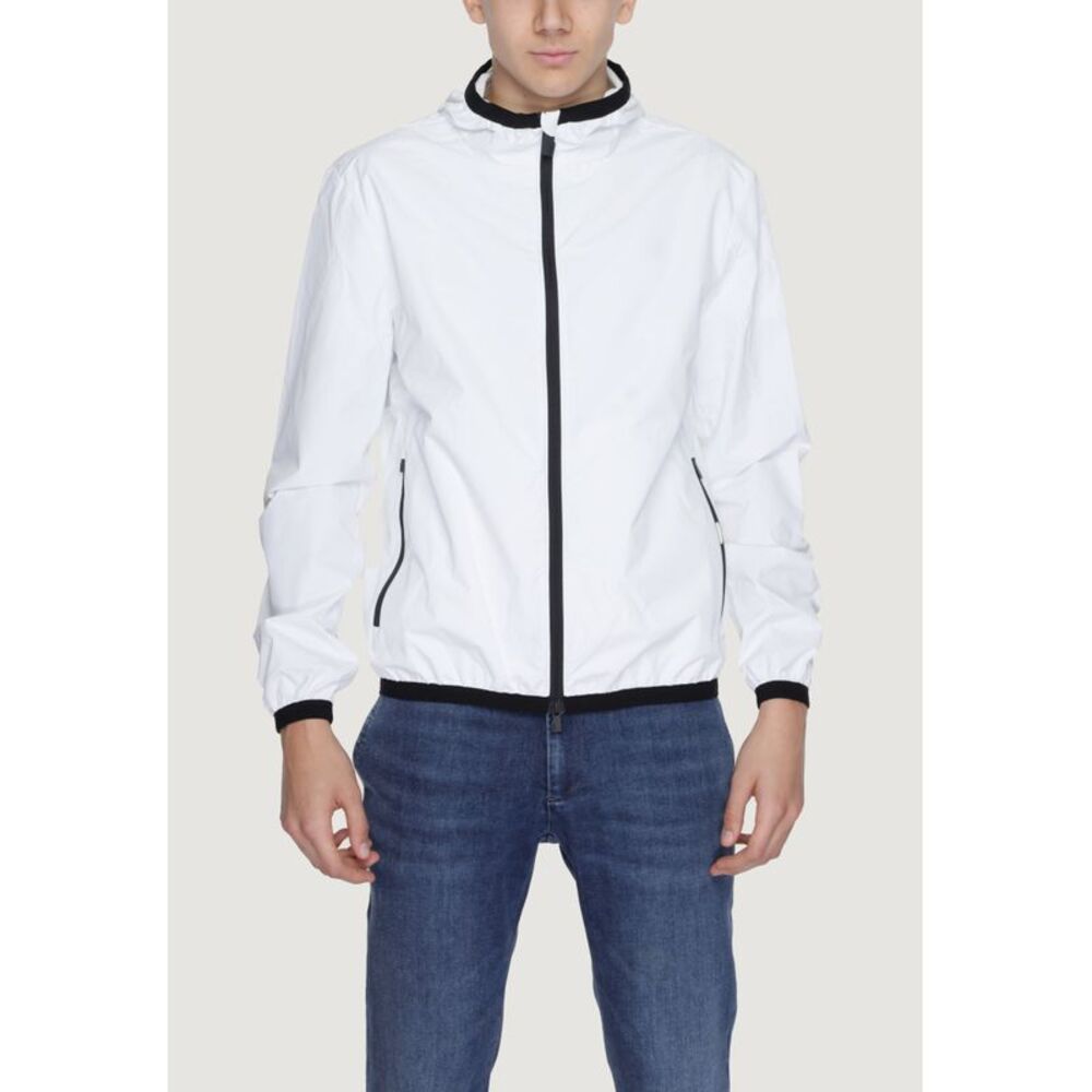 Suns ZipUp Hooded Jacket Casual Style Men White Blazer